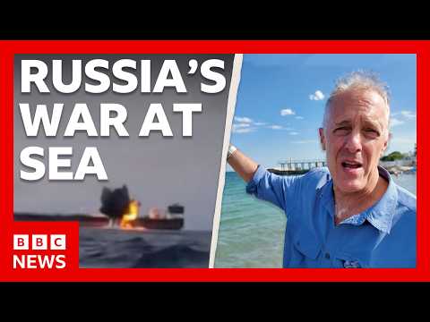 I went to a Ukraine beach as Russian sea attacks intensify | BBC News