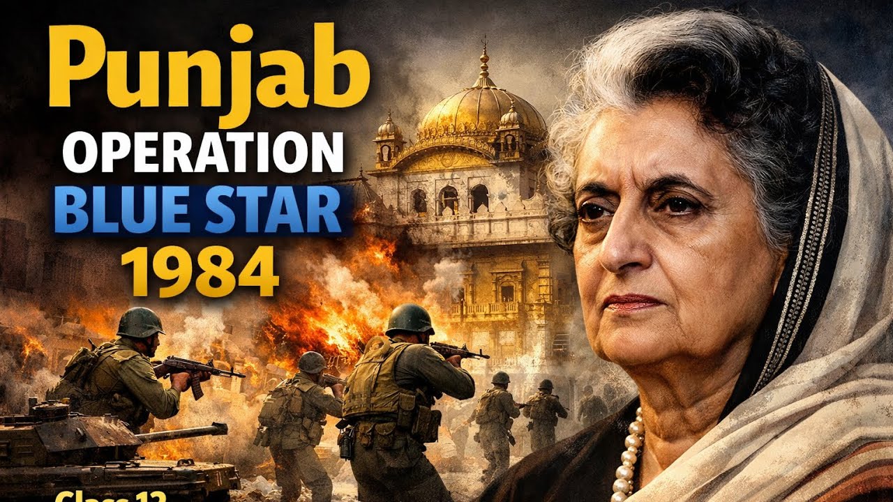 Punjab | Operation Blue Star 1987 | Regional Aspirations Class 12 Political Science