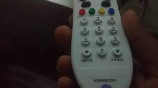Videocon d2h How to Change Menu Language from Hindi to English-Telugu