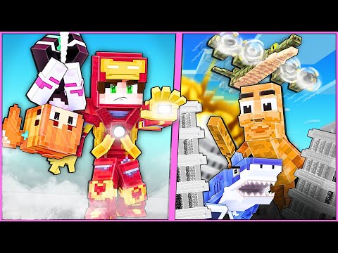 SÜPER KAHRAMAN OLUP ŞEHRİ KURTARDIK | MineGreen Minecraft