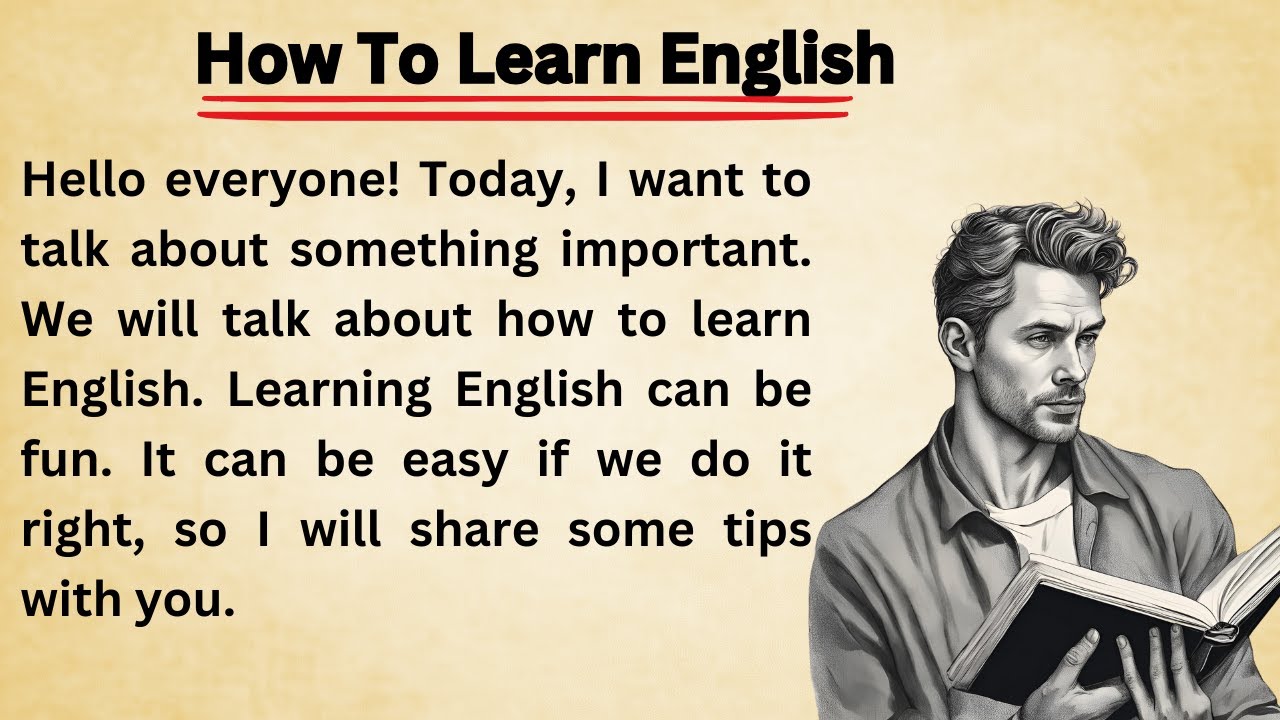 How To Learn English || Graded Reader || Improve Your English || Graded Reader ||Listen And Practice