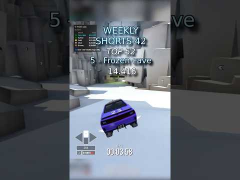 Trackmania Weekly Shorts 42 | TOP 52 | 5 - Frozen cave | 14.416 #gaming #trackmania #racing