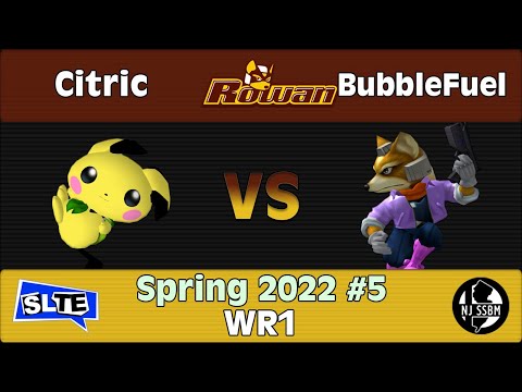 Rowan Spring 2022 #5: Citric (Pichu) Vs. BubbleFuel (Fox) - WR1