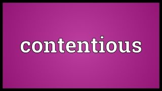 Contentious Meaning