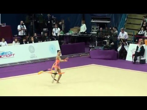 Serena Lu, USA, ribbon. Гран-При 2016