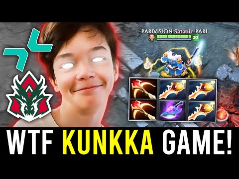 "SATANIC KUNKKA with 3X DIVINE RAPIER POV against TEAM AVULUS!" - CRAZY GAME!!!