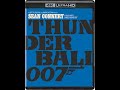 Closing To Thunderball UK 4K UHD Blu Ray 2025