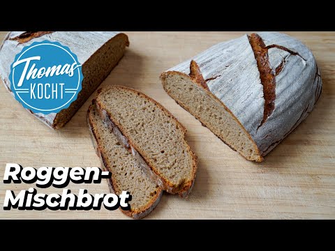 Roggenmischbrot -  aromatisches, leckeres Brot backen