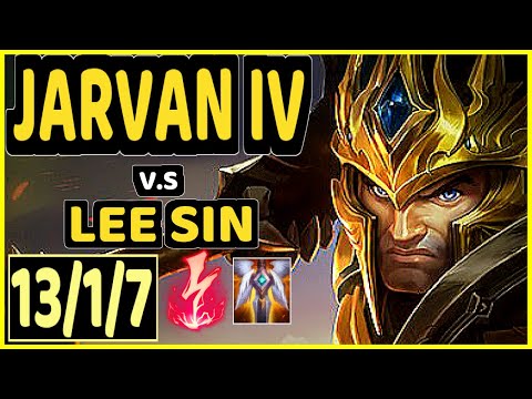 AGURIN (JARVAN IV) vs LEE SIN - 13/1/7 KDA JUNGLE CHALLENGER GAMEPLAY - EUW