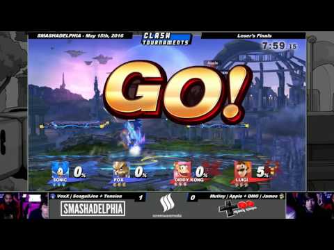 Smashadelphia - Seagull Joe + Tension vs Apple + James - Loser's Finals - Smash 4 Wii U