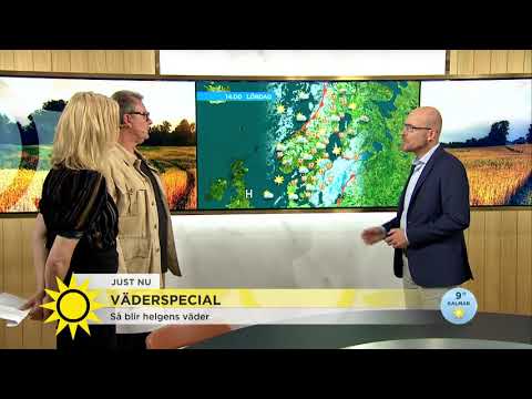 ”Lite sensommarväder i helgen” - Nyhetsmorgon (TV4)