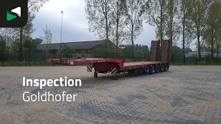 العربات نصف المقطورة عربة مقطورة مسطحة منخفضة Goldhofer STZ-L5-52/80 4x Steering Axle 1x Lift axle Ramps | صورة 4 - Autoline