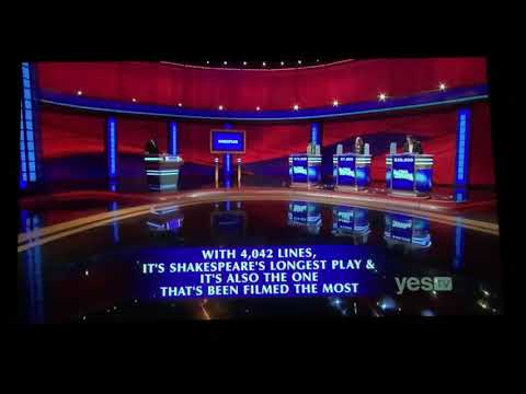 Final Jeopardy & LONG end credits, “Shakespeare” - Erick Loh Day 2 (4/14/21)