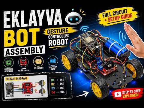 Gesture Controlled Robot Assembly | Full Circuit + Setup Guide