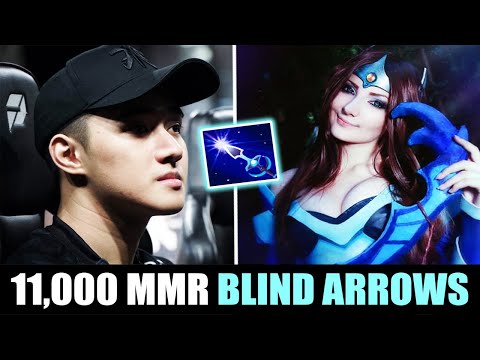 11,000 MMR BLIND ARROWS - Abed Mirana Normal BOSS - EPIC FIGHT! DOTA 2