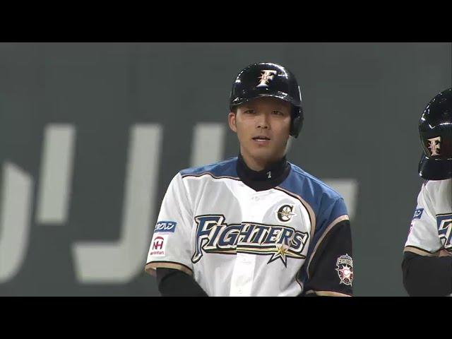 4回裏 ファイターズ大引が2打席連続タイムリー＆猛打賞の活躍!!  2014/5/4 F-Bs