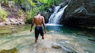 Solo Backpacking To A Crazy 3 Tier Waterfall !!