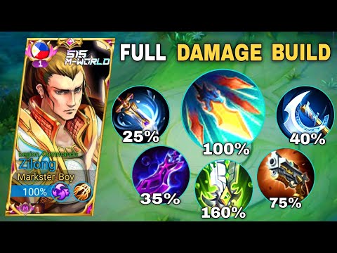 FINALLY ZILONG FULL DAMAGE BUILD IS BACK!! (1hit delete)  ZILONG BEST BUILD 2023 | MOBILE LEGENDS