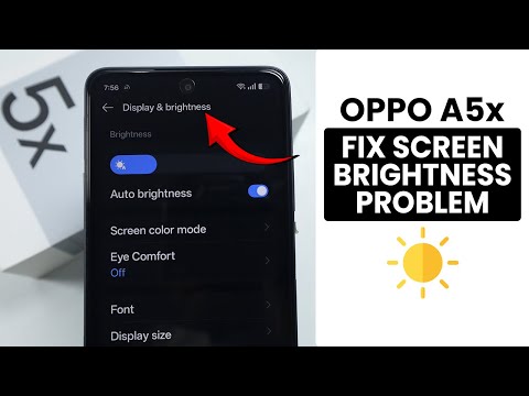 How to Fix Screen Brightness Problem in Oppo A5x - Solve Brightness Issue
