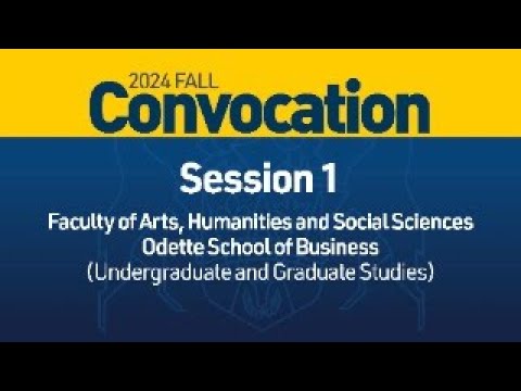 2024 Fall Convocation - Session 1