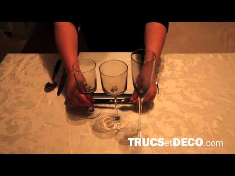 comment poser les couverts dans l'assiette