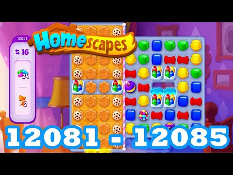 Homescapes Level 12081 - 12085 HD 3 - match puzzle Gameplay | android | IOS | 12082 | 12083 | 12084
