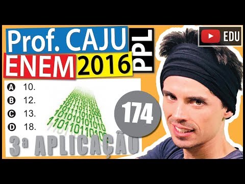 [ENEM 2016 PPL] 174 📓 COMBINATORIAL ANALYSIS Computers use, by default, data in binary format.