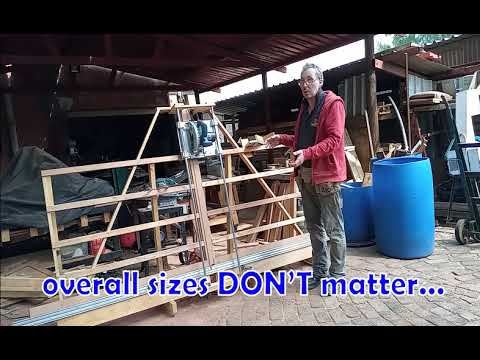 How to make an upright panel saw