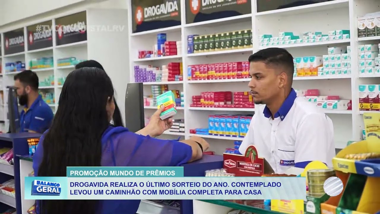 Droga Vida realiza último sorteio do ano e cliente ganha caminhão de prêmios em Lucas
