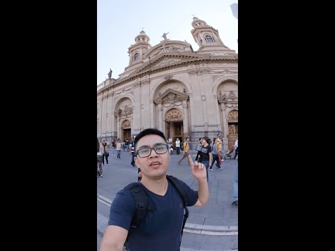 Essa catedral é linda!! Catedral Metropolitana de Santiago #shorts
