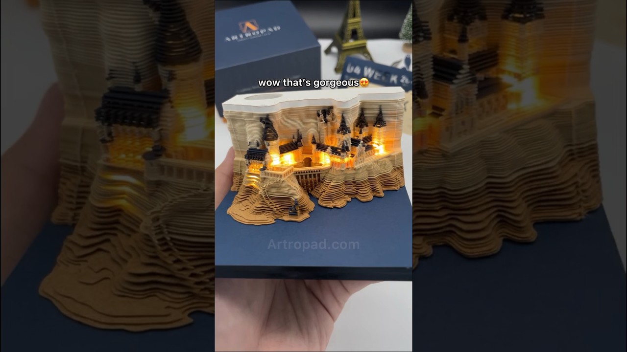It’s so fun using this #calendar 😎🤩 artropad.com #3d #giftideas #3dcalendar #memopad #hogwartslegacy
