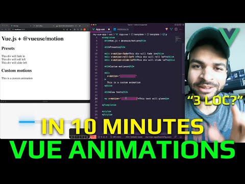 Vue Animations in 3 Lines of Code. (VueUse Motion)