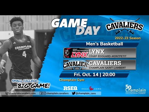 RSEQ D1 Basketball Masculin 🏀 Édouard-Montpetit @ Ch.-St-Lambert [2022-10-14]