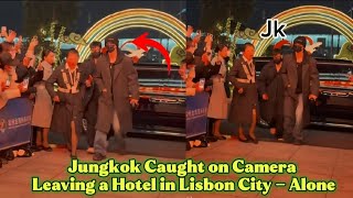 Download lagu 3 minute ago!!Jungkok bts Caught on Camera Leaving a Hotel in Lisbon City — Alone, mp3