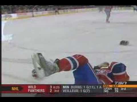 Kaleta Hits A. Markov - Habs vs. Sabres - Feb 29 08