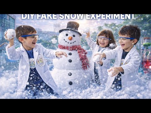 DIY FAKE SNOW EXPERİMENT 