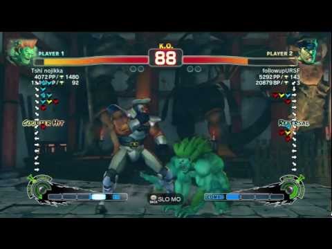 Tshi Nojikka ( Blanka ) vs followupURSF ( Bison ) SSF4 AE 2012 720p HD