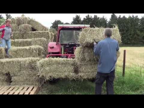 how to make grass into hay bales