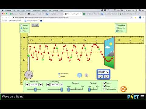 Wave Velocity In Phet