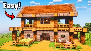 Minecraft: How To Build a Simple Survival House - Tutorial