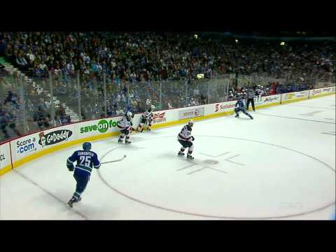 Canucks Vs Devils Mike Santorelli 3-2 OT Goal! 10/08/13 [HD]