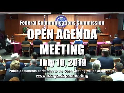 Open Commission Meeting - July 2019