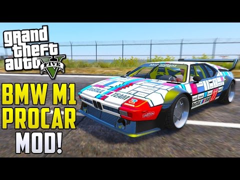 GTA 5 PC MODS - BMW M1 ProCar E26 1981! (Mod Showcase)