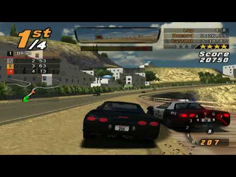 Need for Speed: Hot Pursuit 2, 8 Laps Ancient Ruins - Chevrolet Corvette Z06