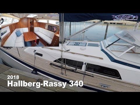 Hallberg Rassy 340 (2018) Tour inside and outside