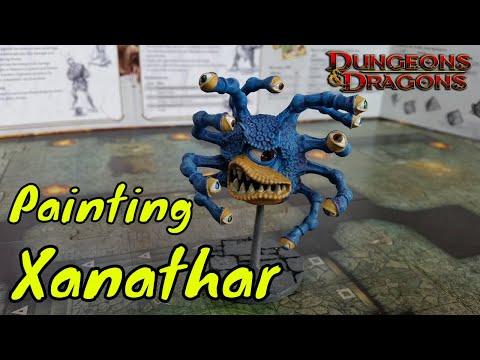 Painting Xanathar Beholder Miniature (Gale Force 9) & Chat, part 4