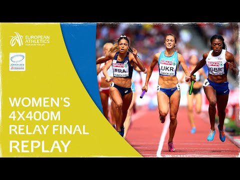UNBELIEVABLE Finish - Women’s 4x400m Relay Final Zurich 2014