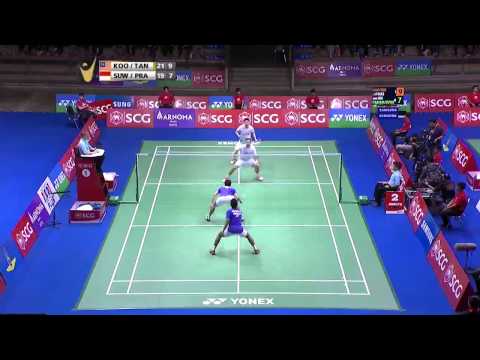SCG Thailand Open 2015 | Badminton SF M2-MD | Koo/Tan vs Pra/Suw