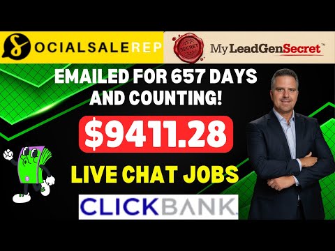 Live Chat Jobs Day 657 - My Lead Gen Secret Clickbank - Social Sale Rep Case Study