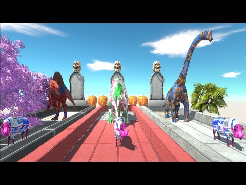 Animal Revolt Battle Simulator - Race to get pink pig hunt part 1